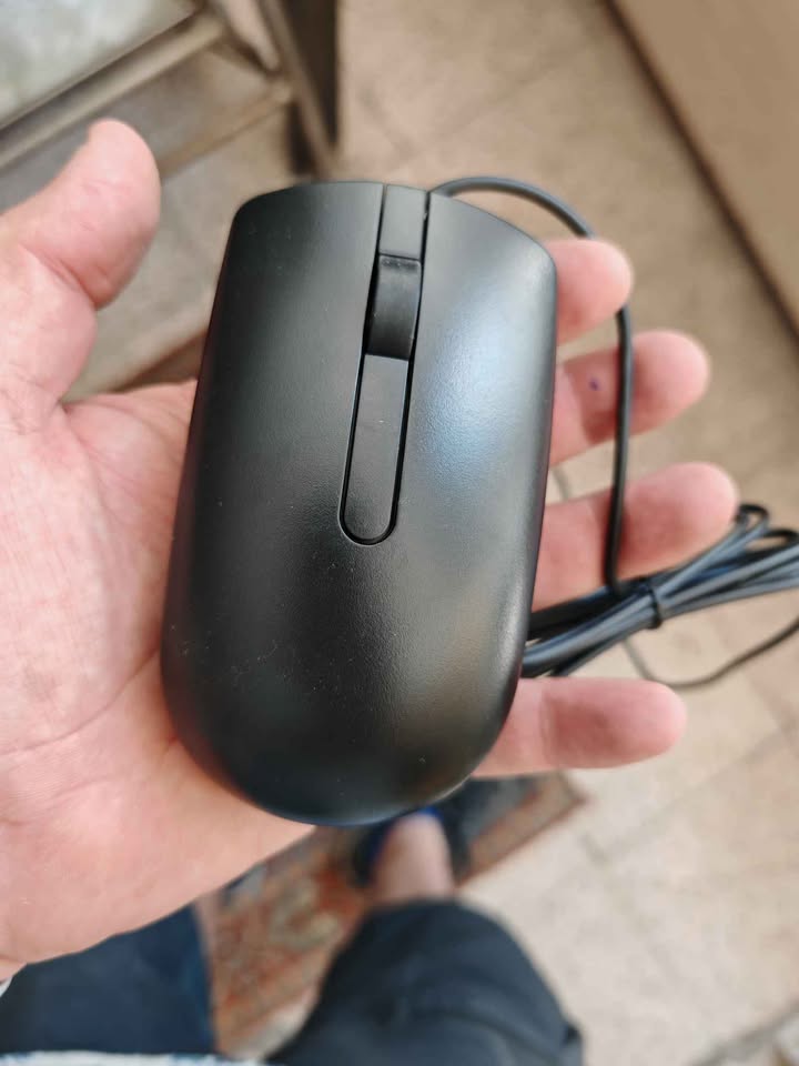 Sifir posetli Dell MS116 kablolu optik mouse